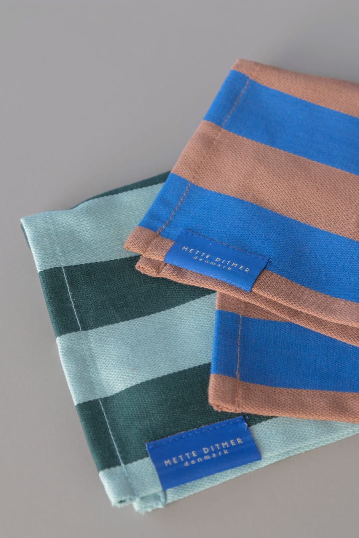 Stripes ディッシュクロス 33x33 cm 2枚セット, Mint Mette Ditmer | メッテ ディトマー