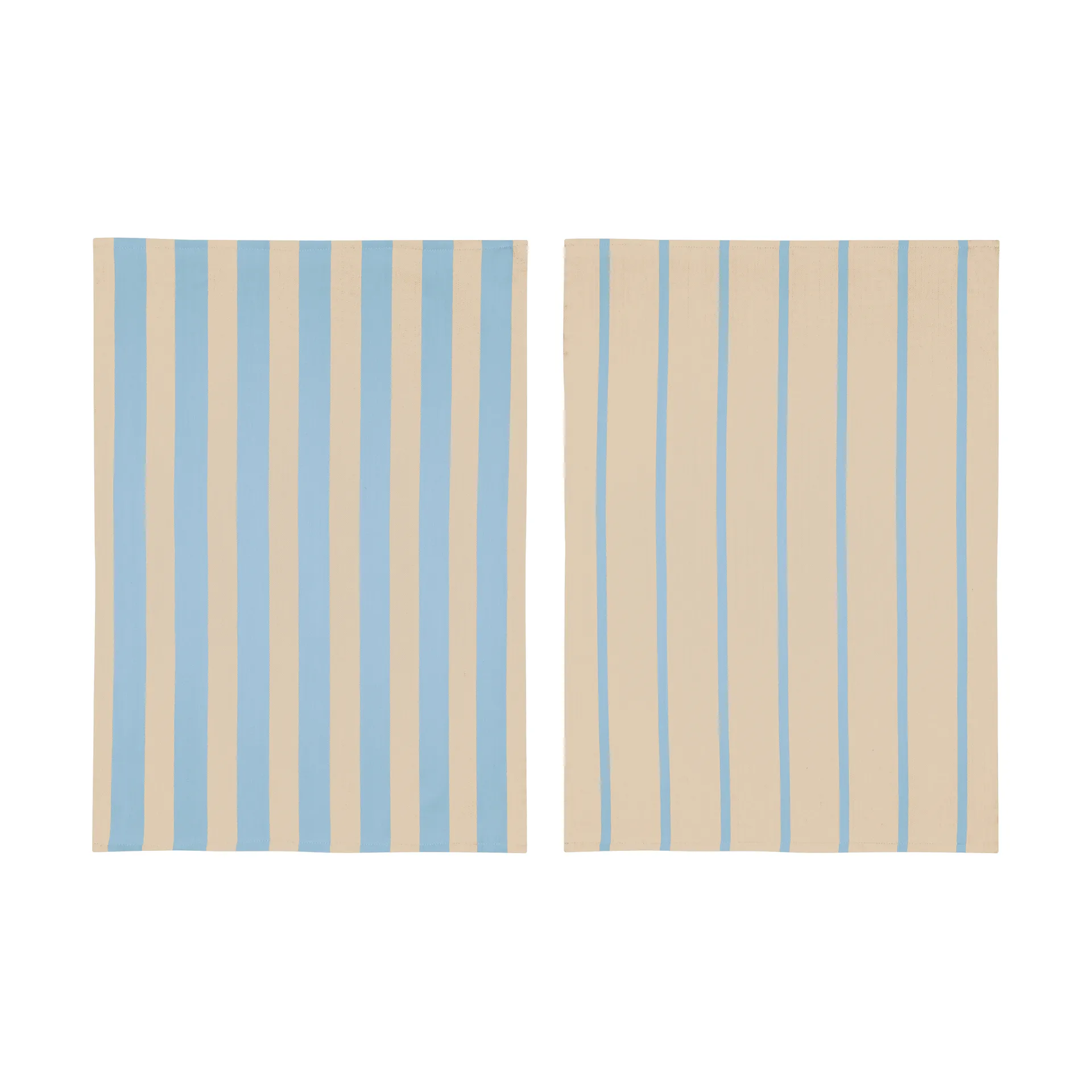 Stripes キッチンタオル 50x70 cm 2枚セット, Blue-Beige (blue-beige), 50x70 cm Mette Ditmer | メッテ ディトマー