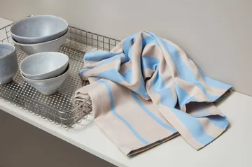 Stripes キッチンタオル 50x70 cm 2枚セット - Blue-Beige (blue-beige), 50x70 cm - Mette Ditmer | メッテ ディトマー