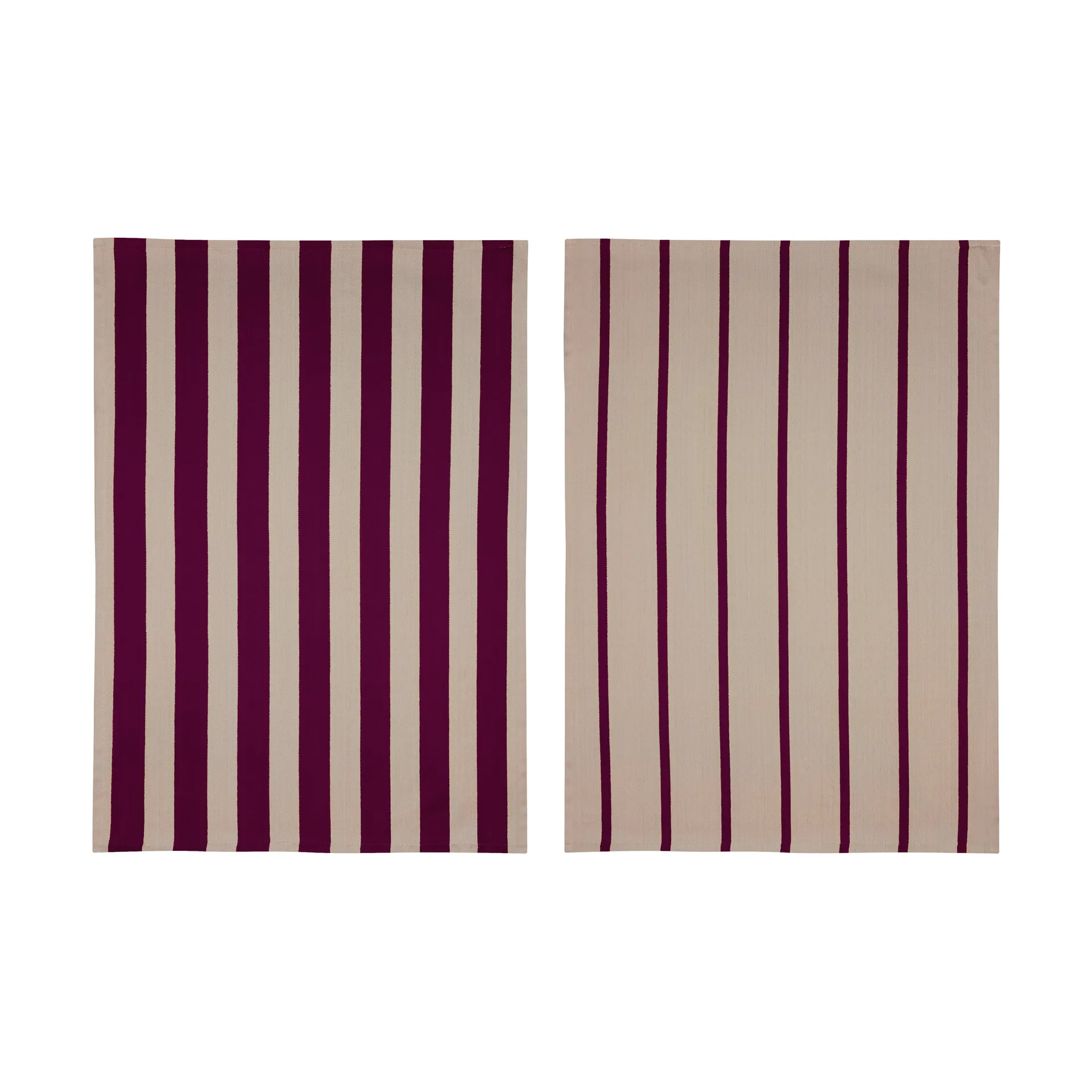Stripes キッチンタオル 50x70 cm 2枚セット, Red-Beige (red-beige), 50x70 cm Mette Ditmer | メッテ ディトマー
