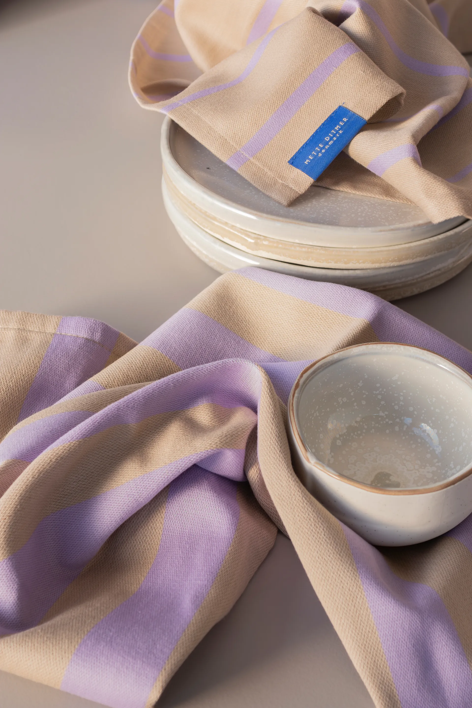 Stripes キッチンタオル 50x70 cm 2枚セット, Sand Mette Ditmer | メッテ ディトマー