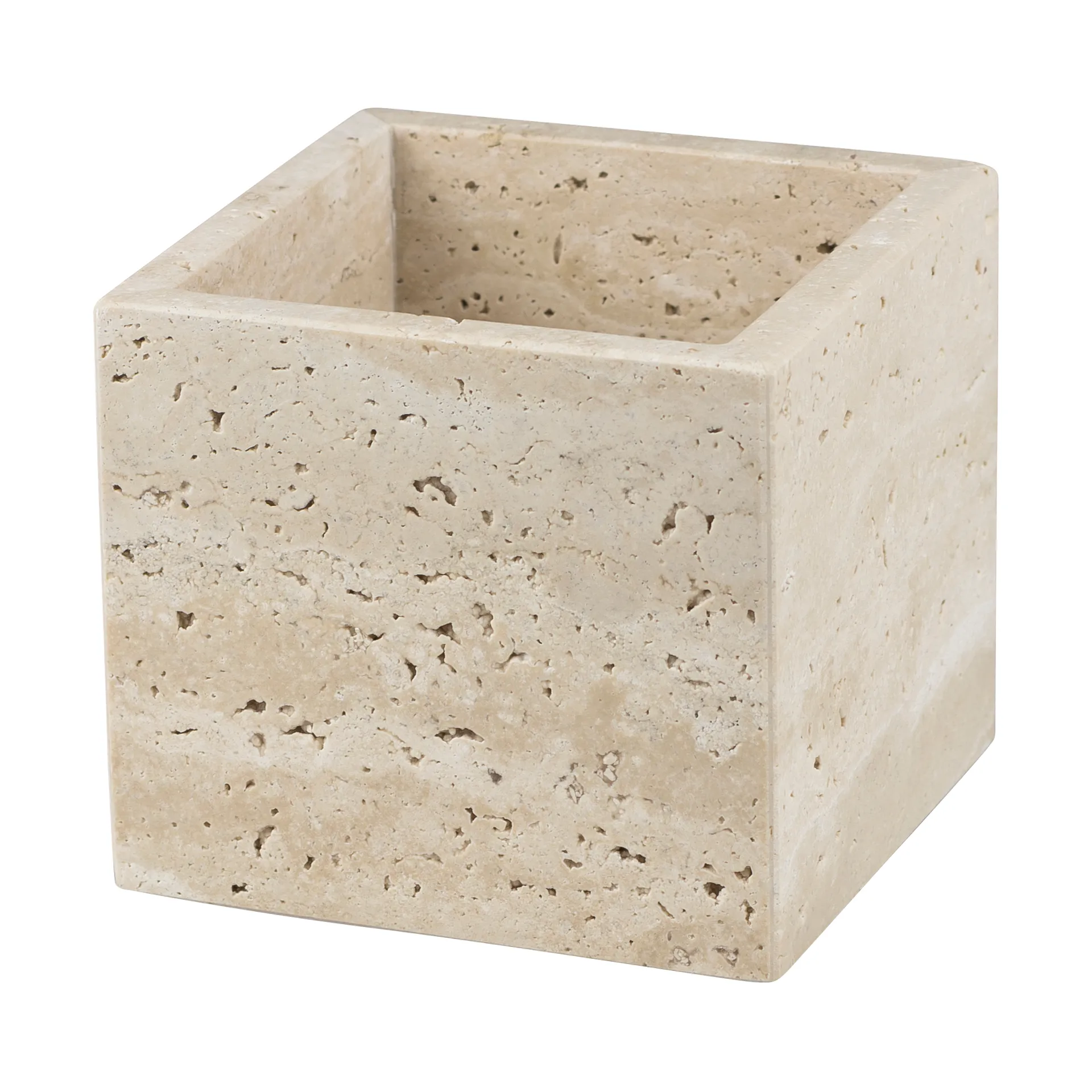 Travertine キューブ 10x10 cm., Linen Mette Ditmer | メッテ ディトマー