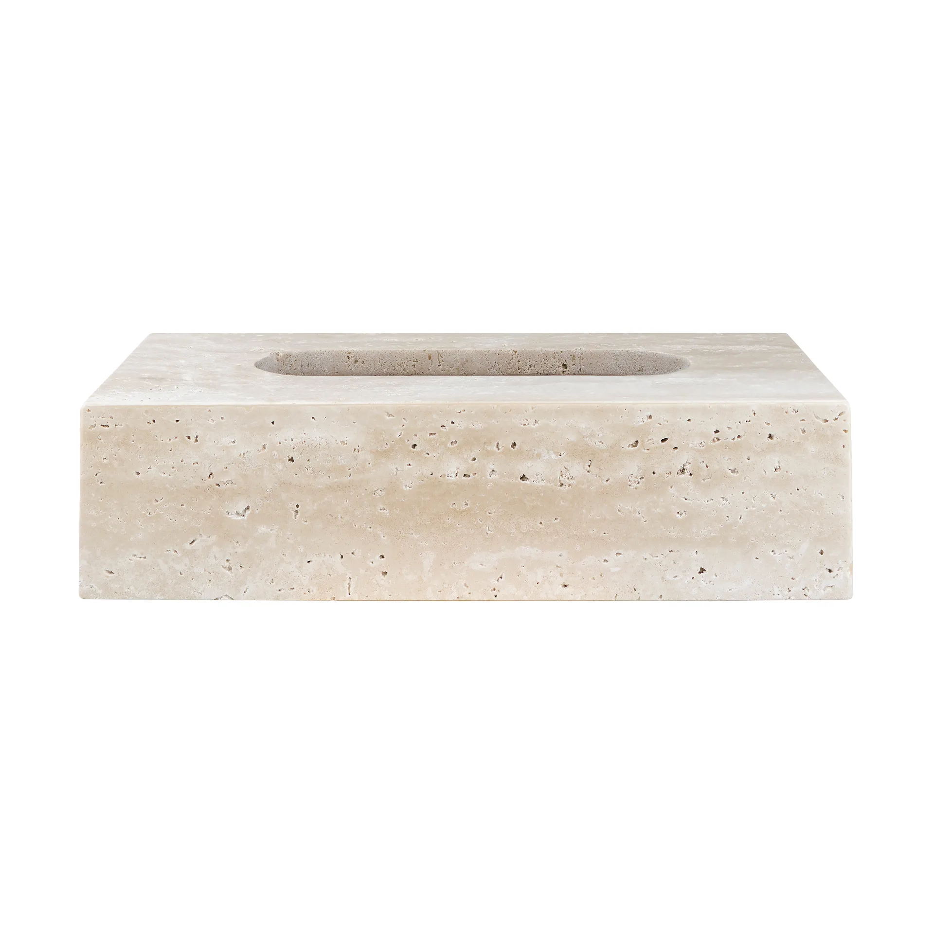 Travertine ティッシュボックス 14x25.5 cm, Linen Mette Ditmer | メッテ ディトマー