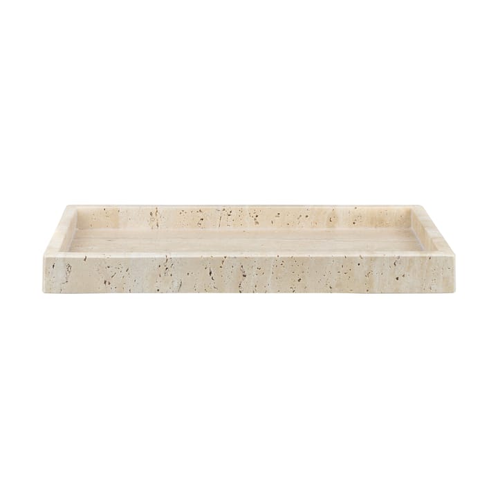Travertine デコレーショントレイ 16x31 cm - Linen - Mette Ditmer | メッテ ディトマー