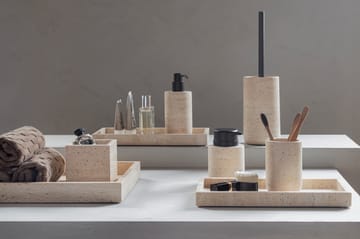 Travertine デコレーショントレイ 16x31 cm - Linen - Mette Ditmer | メッテ ディトマー