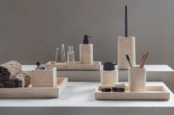 Travertine デコレーショントレイ 16x31 cm, Linen Mette Ditmer | メッテ ディトマー