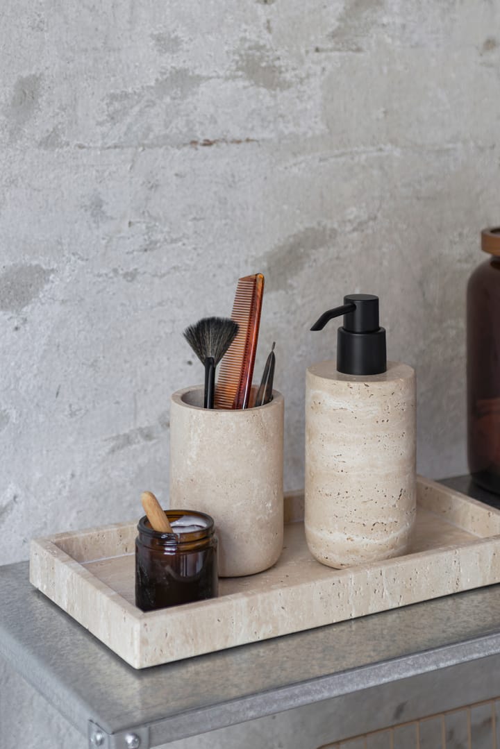 Travertine ソープポンプ 17.5 cm, Linen Mette Ditmer | メッテ ディトマー