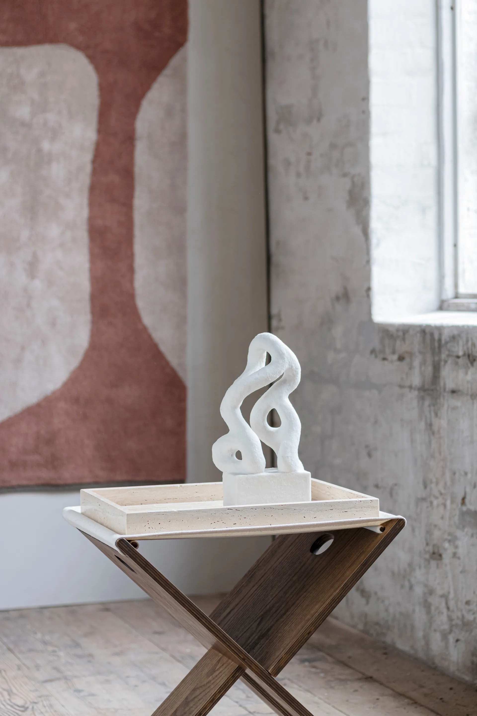 Travertine デコレーショントレイ 30x40 cm, Linen Mette Ditmer | メッテ ディトマー