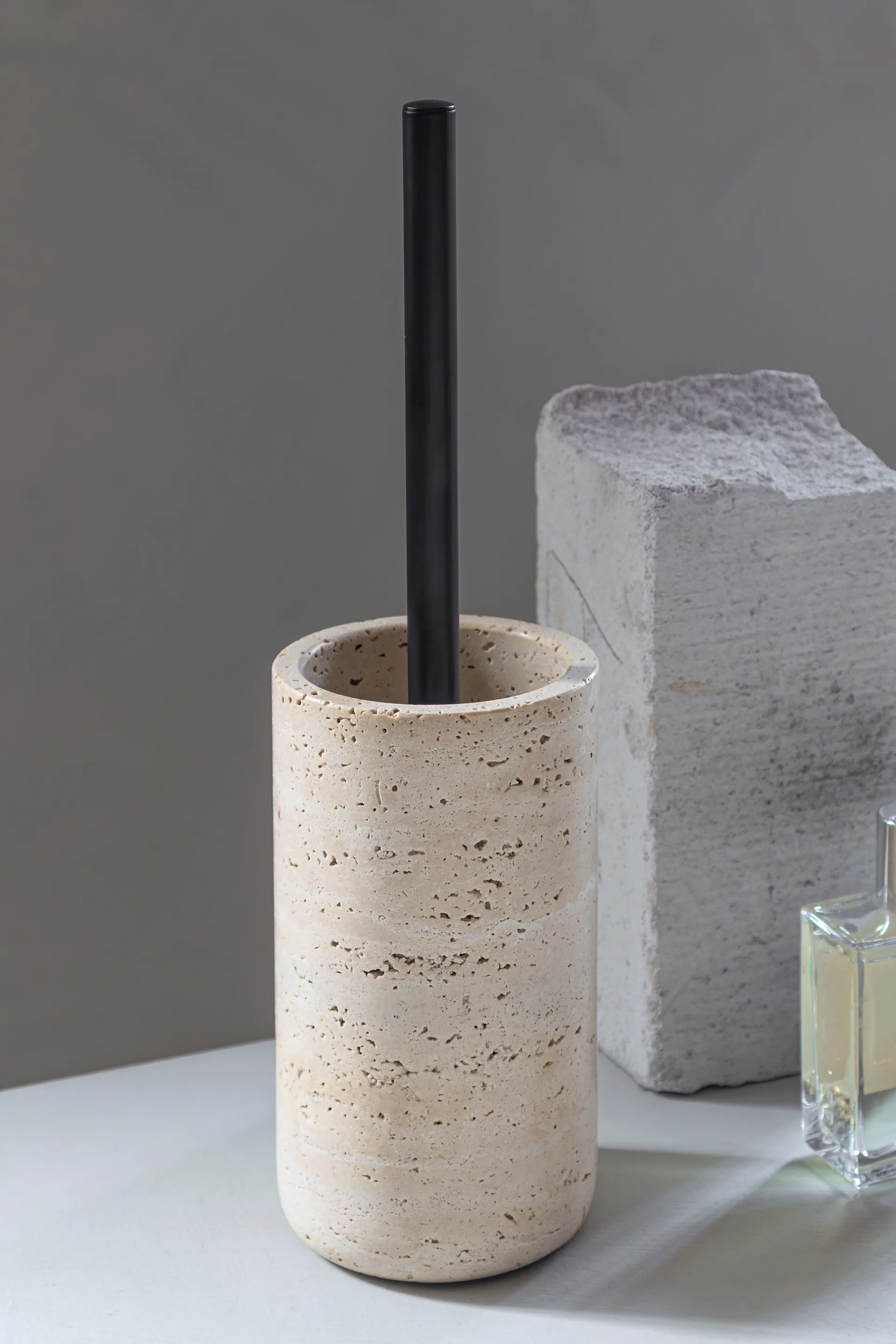 Travertine トイレブラシ 36 cm, Linen Mette Ditmer | メッテ ディトマー