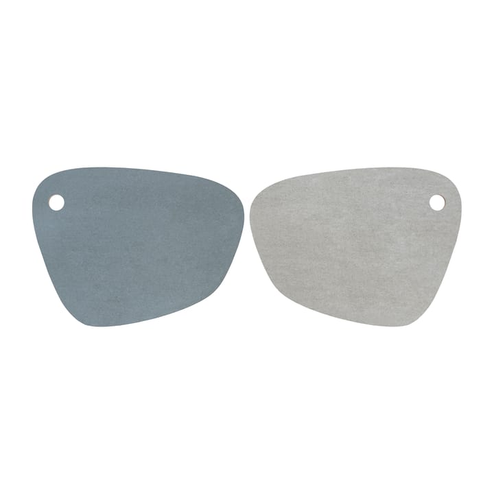 Twin リバーシブルランチョンマット, Slate blue-light grey Mette Ditmer | メッテ ディトマー