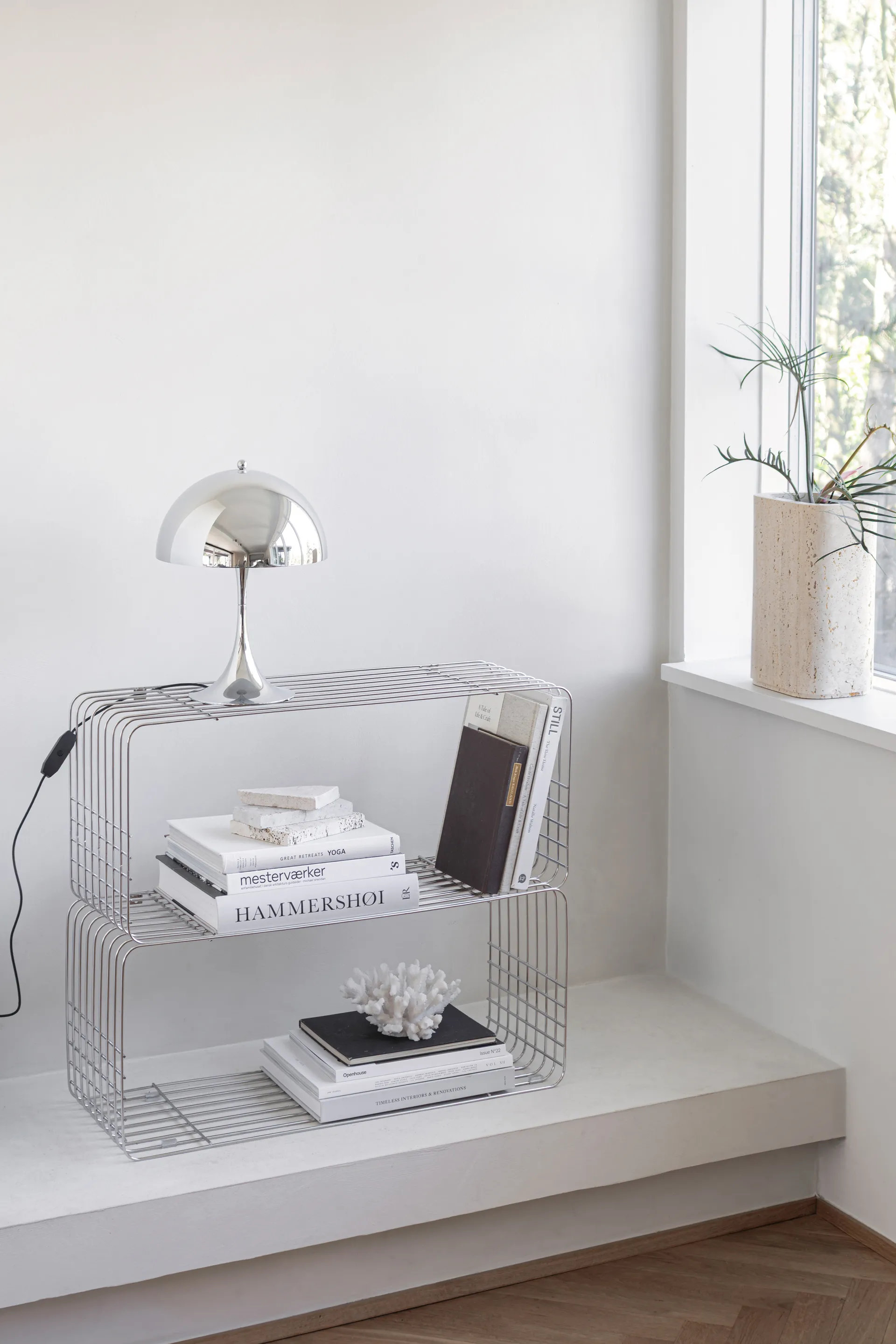 Wire シェルフ 31x70x26 cm, Chrome Mette Ditmer | メッテ ディトマー
