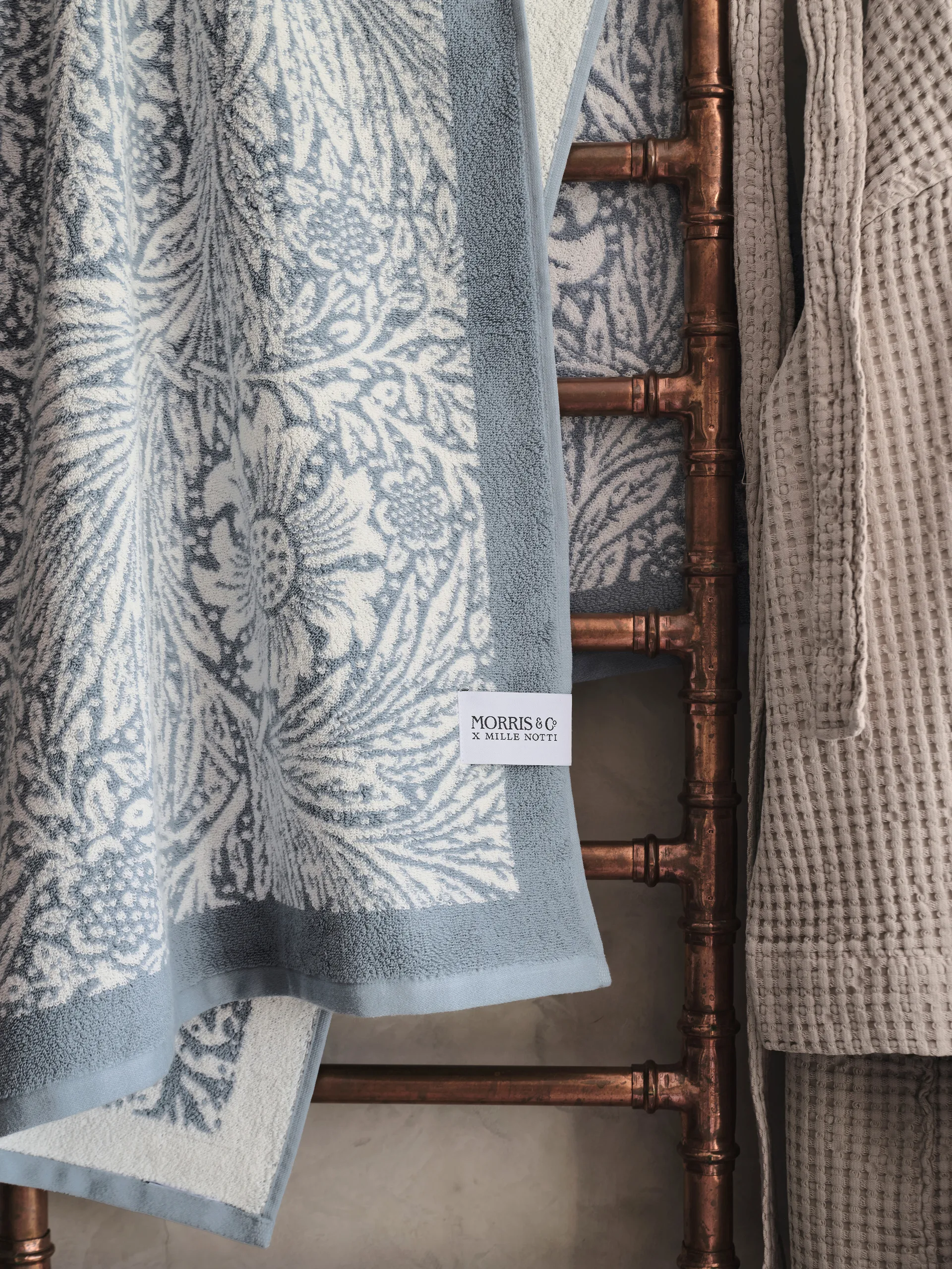 Morris & Co. Marigold タオル ECO, Blue, 86x150 cm Mille Notti