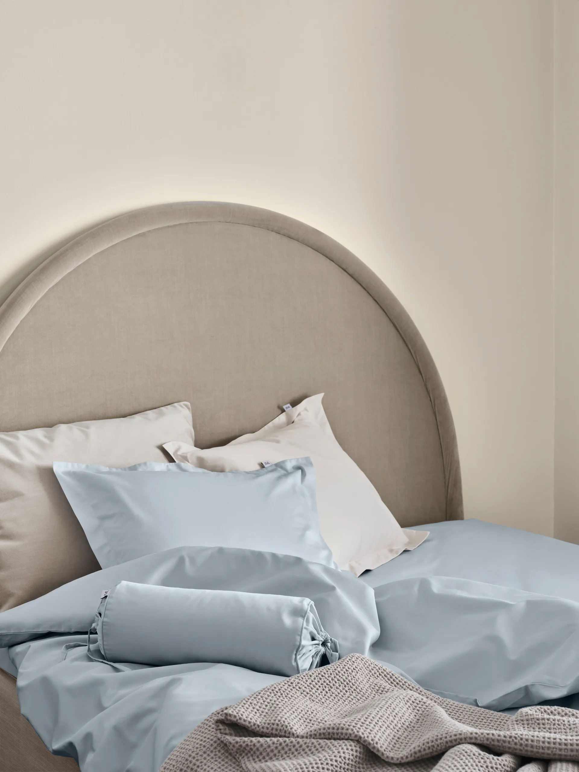 Satina プレーンピローケース, Light blue, 50x60 cm Mille Notti