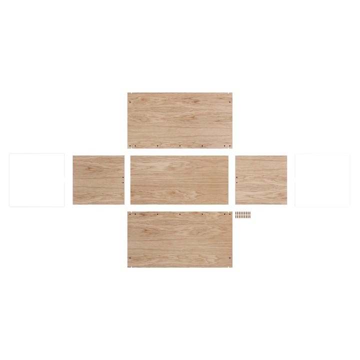 収納ボックス オーク 33x60 cm, Wood. white MOEBE | ムーベ