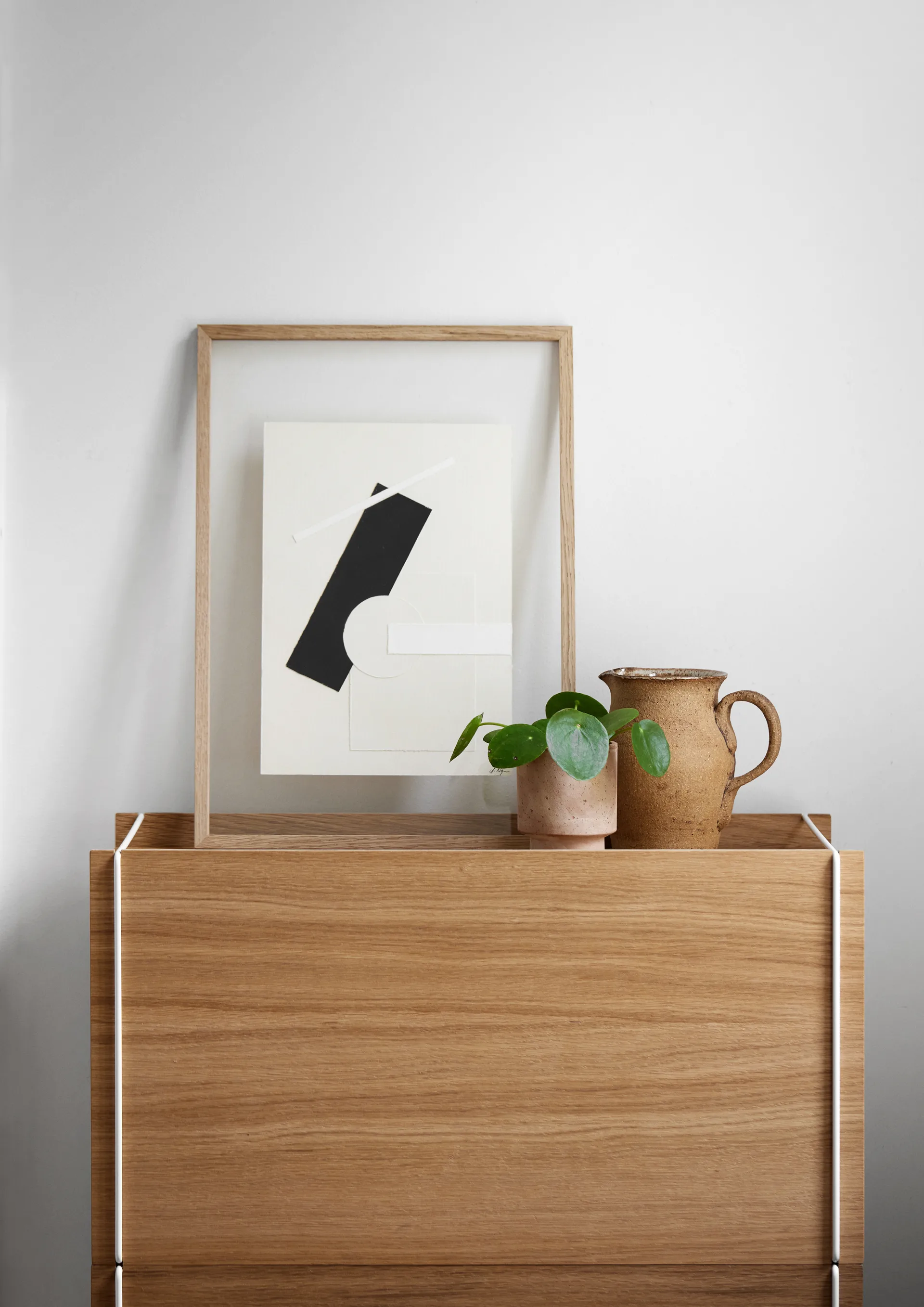 収納ボックス オーク 33x60 cm, Wood. white MOEBE | ムーベ