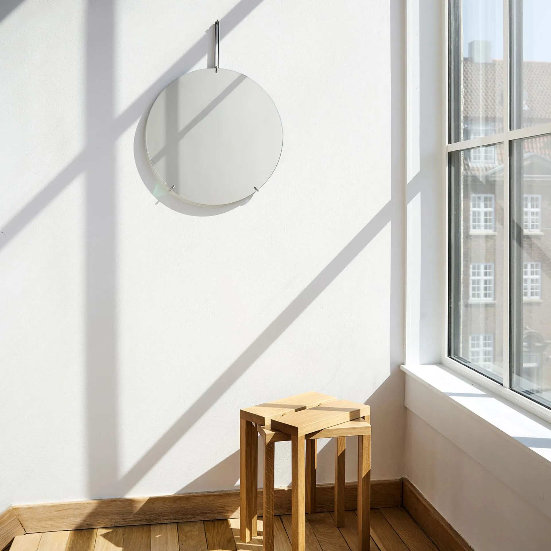 Moebe ウォールミラー Ø50 cm, Stainless steel MOEBE | ムーベ