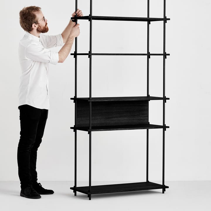 Moebe バック トゥー シェルフ 85 cm, Black MOEBE | ムーベ