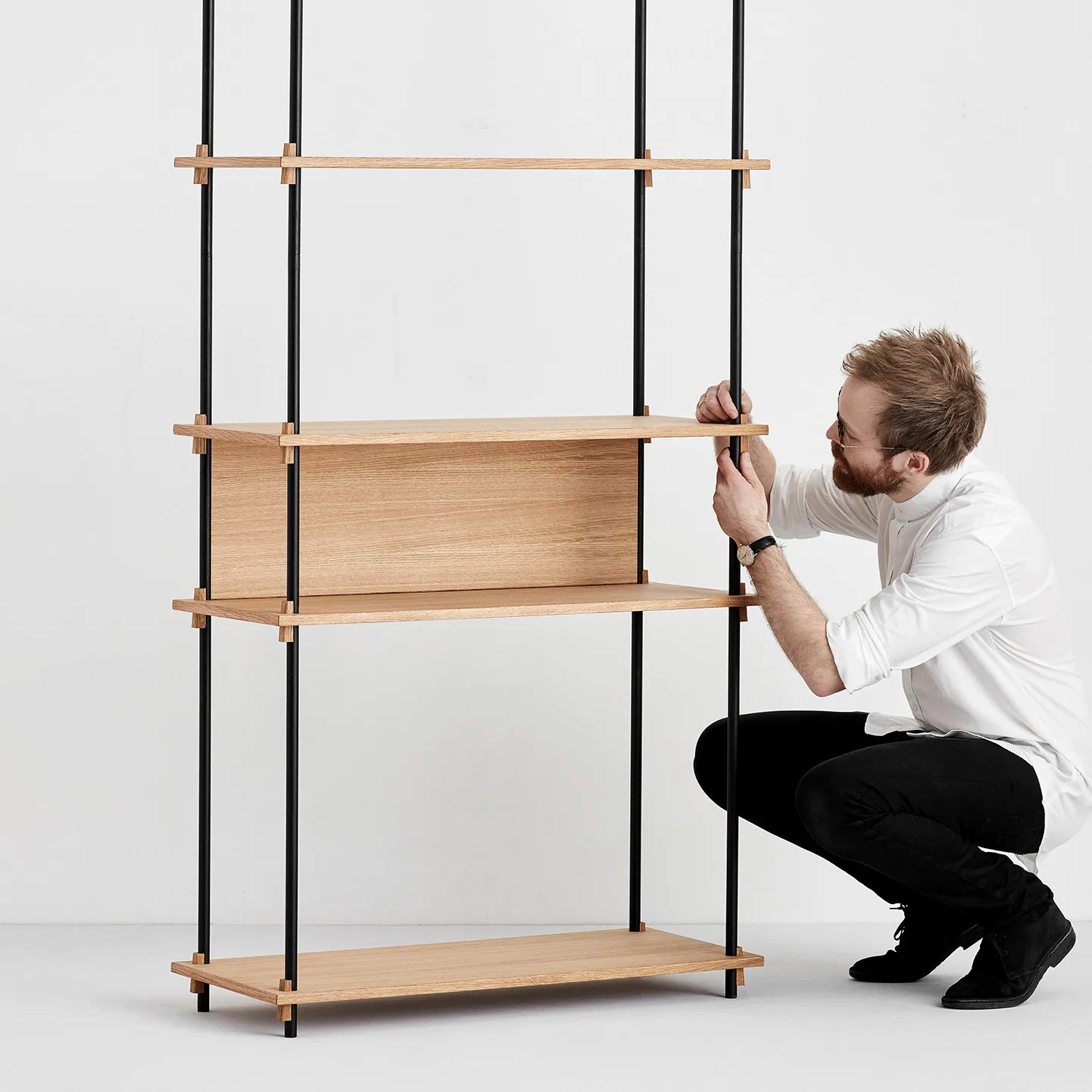 Moebe バック トゥー シェルフ 85 cm, Oak MOEBE | ムーベ