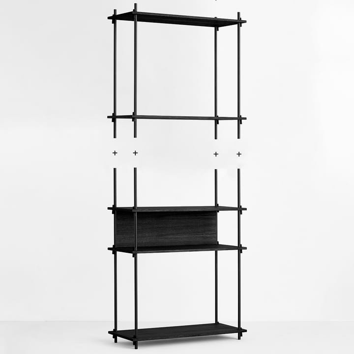 Moebe シェルフ legs 115 cm 2パック, Black MOEBE | ムーベ