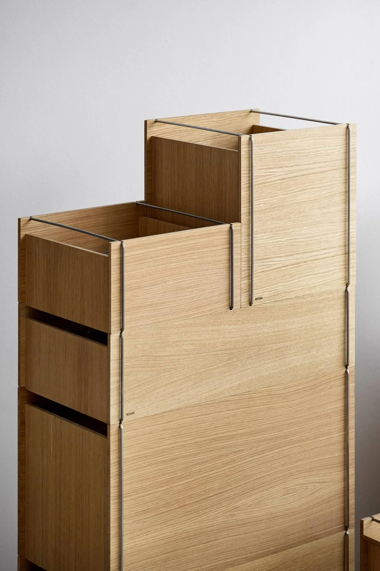 Moebe 収納ボックス, Oiled oak-black, square, 33x30x31 cm MOEBE | ムーベ