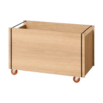 Moebe 収納ボックス - Oiled oak-black, with castors, 33x60x31 cm - MOEBE | ムーベ