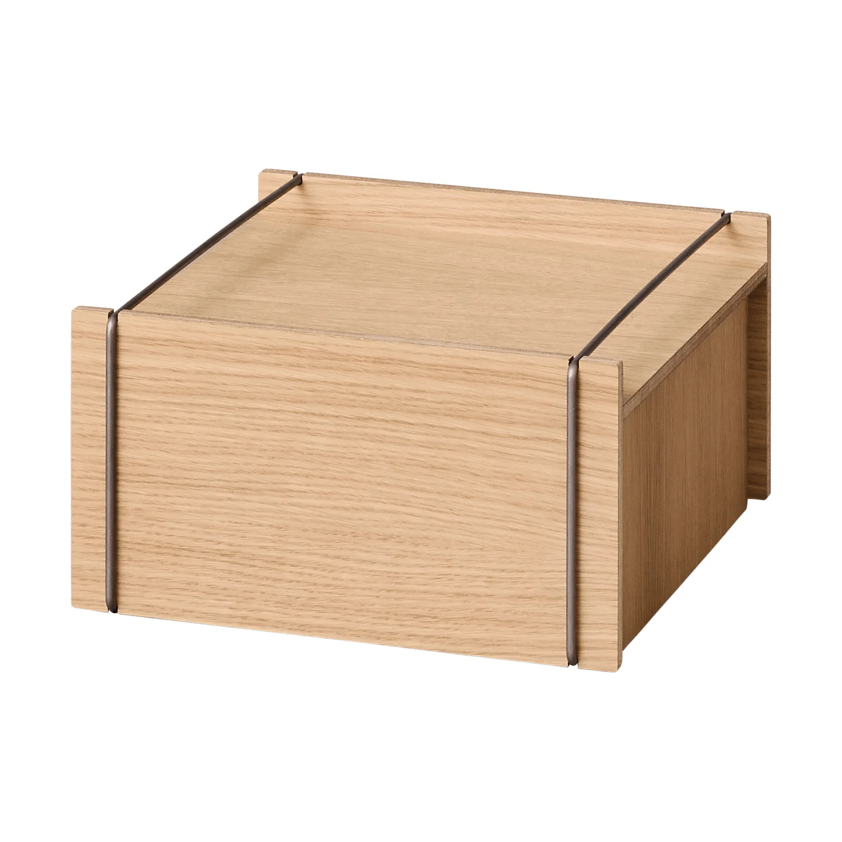 Moebe 収納ボックス, Oiled oak-stainless steel, small, 16,5x30x31 cm MOEBE | ムーベ