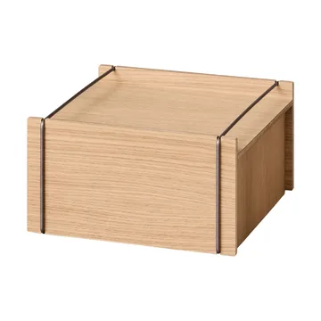 Moebe 収納ボックス - Oiled oak-stainless steel, small, 16,5x30x31 cm - MOEBE | ムーベ
