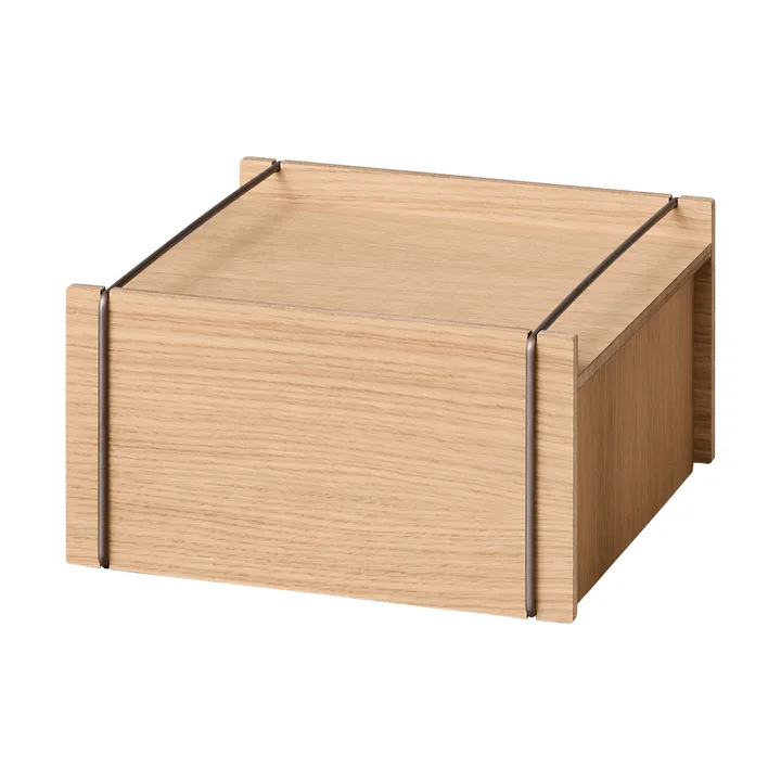 Moebe 収納ボックス - Oiled oak-stainless steel, small, 16,5x30x31 cm - MOEBE | ムーベ