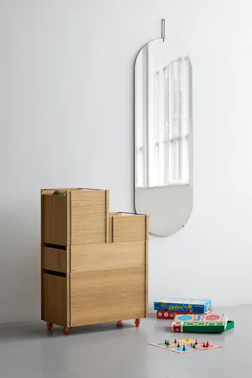 Moebe 収納ボックス - Oiled oak-stainless steel, small, 16,5x30x31 cm - MOEBE | ムーベ