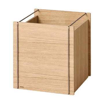 Moebe 収納ボックス - Oiled oak-stainless steel, square, 33x30x31 cm - MOEBE | ムーベ