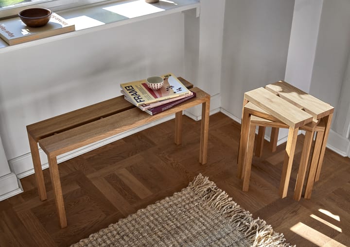 Moebe Peg ベンチ 90x27.5x44 cm - Oak - MOEBE | ムーベ