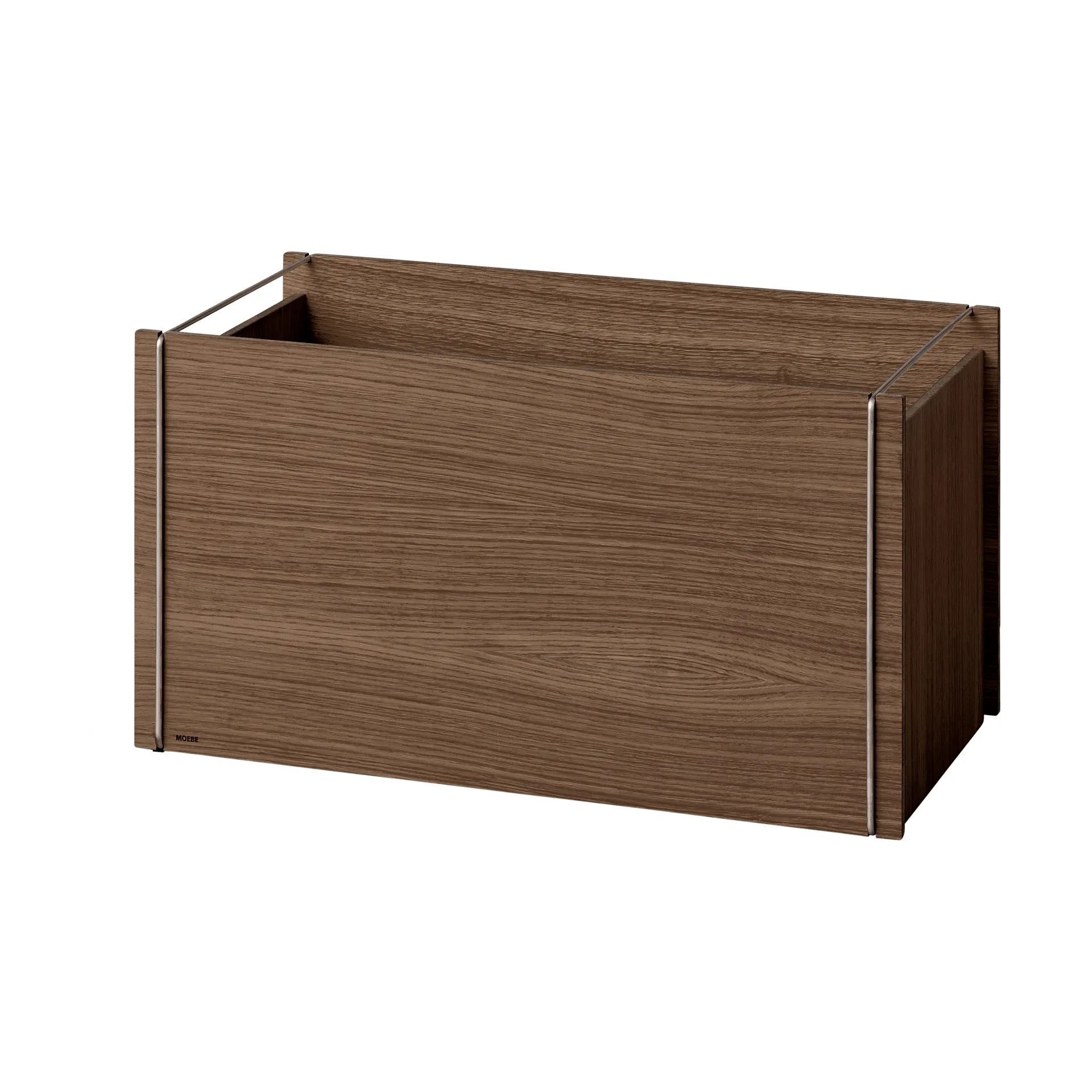 Moebe 収納ボックス, Smoked oak-stainless steel, 33x60x31 cm MOEBE | ムーベ