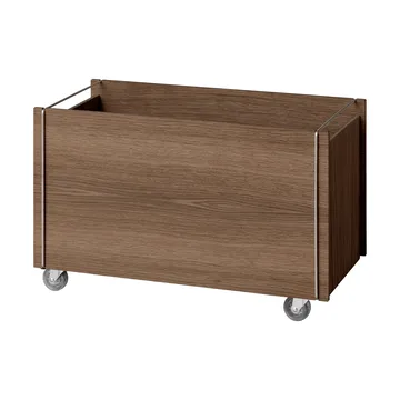 Moebe 収納ボックス - Smoked oak-stainless steel, with wheels, 33x60x31 cm - MOEBE | ムーベ
