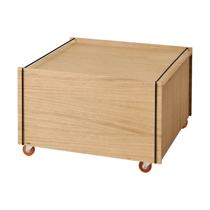 Moebe Storage Chest 収納付きコーヒーテーブル - Oiled oak-black, 60x61x38.2 cm - MOEBE | ムーベ