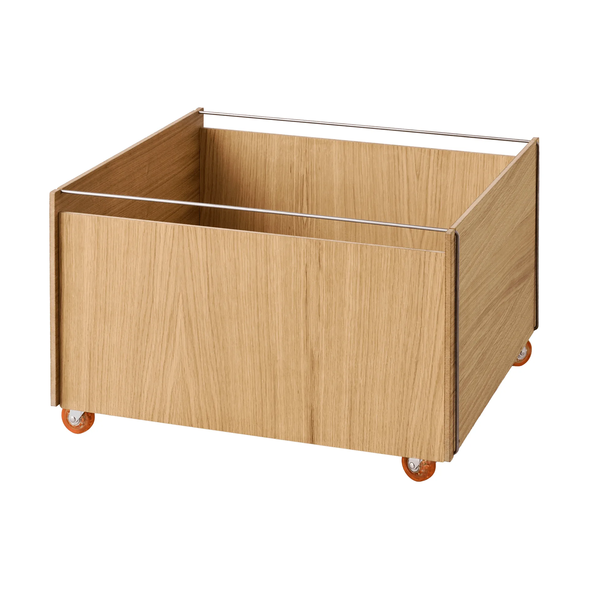 Moebe Storage Chest 収納付きコーヒーテーブル, Oiled oak-stainless steel, 60x61x38.2 cm MOEBE | ムーベ
