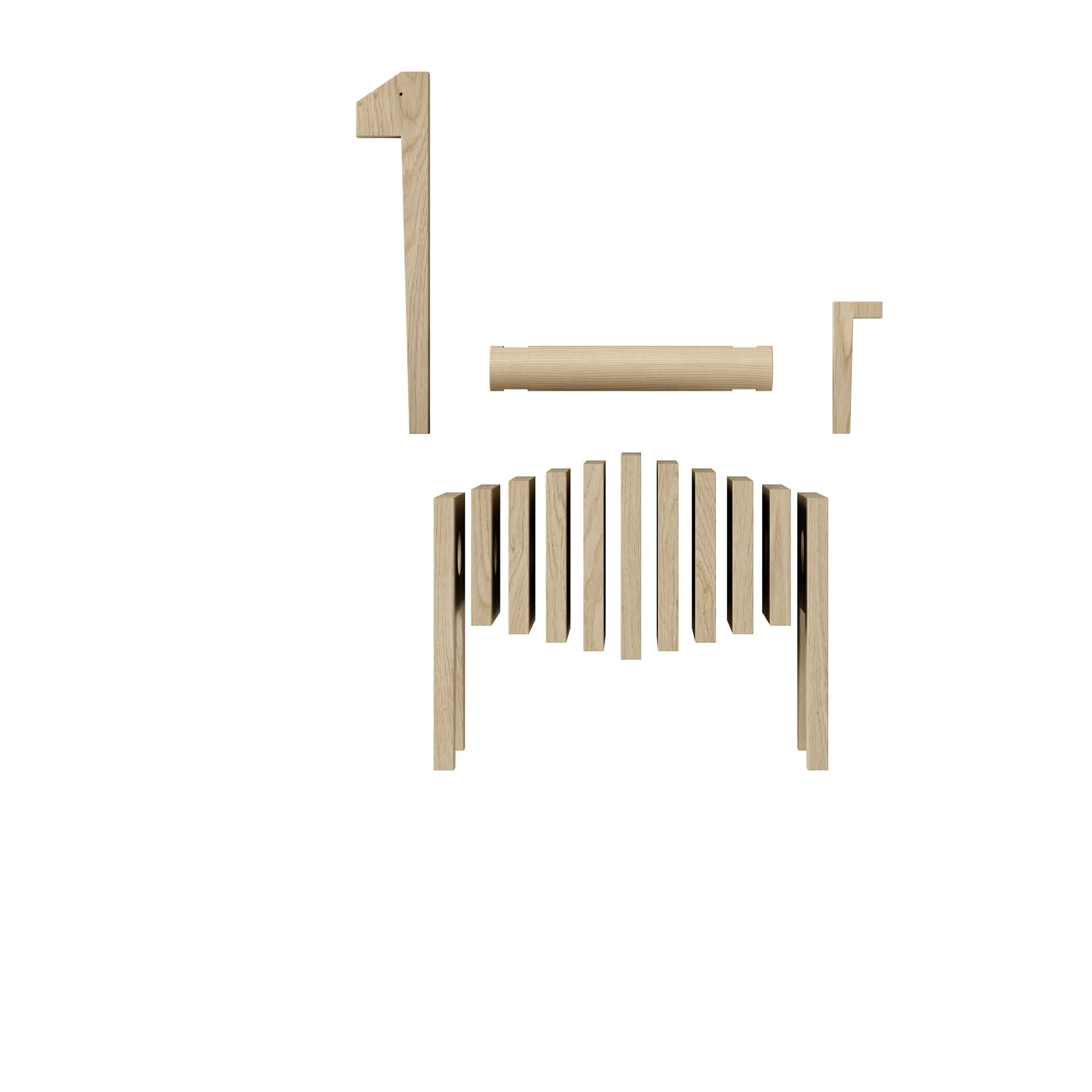 Polygrif オークスカルプチャー 21x32 cm, Wood. black MOEBE | ムーベ