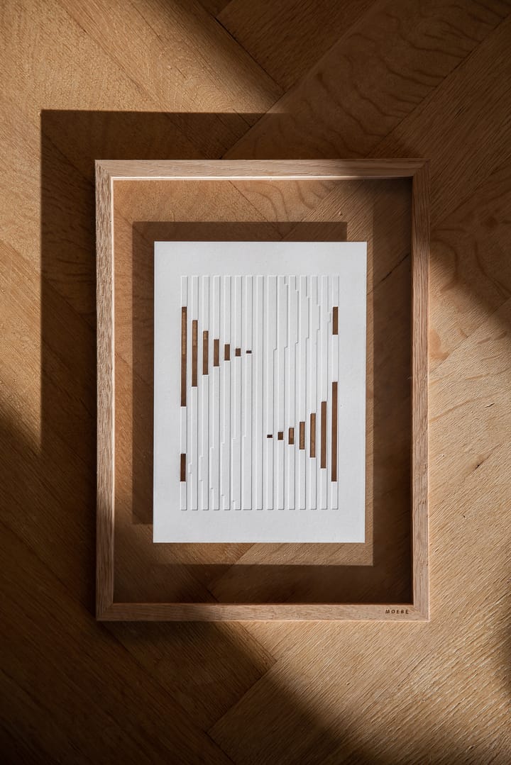 Relief アートワーク オーガニックライン 14.8x21 cm, Off White MOEBE | ムーベ