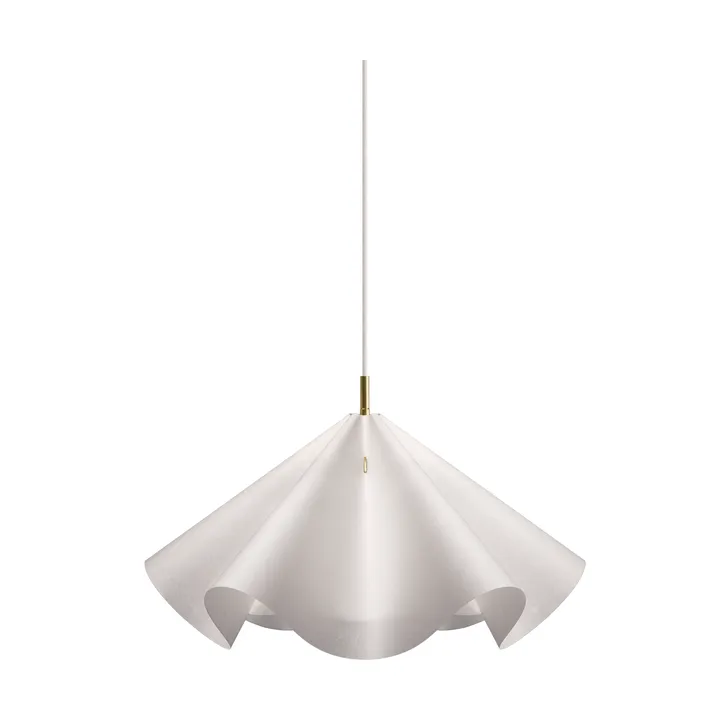 Sinuate ペンダントランプ - White-brass, medium Ø60x30 cm - MOEBE | ムーベ