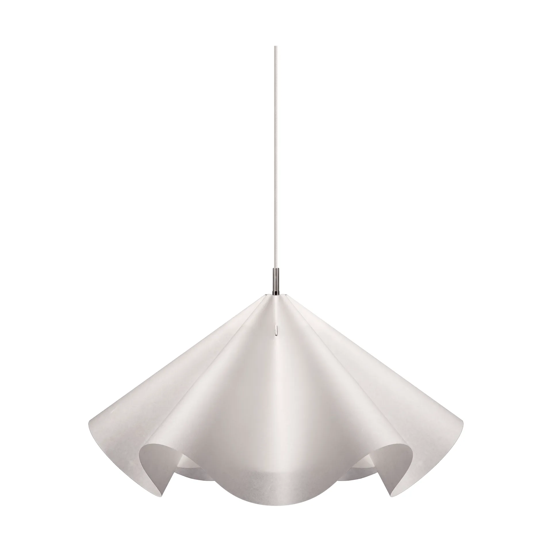 Sinuate ペンダントランプ, White-stainless steel, large Ø75x40 cm MOEBE | ムーベ