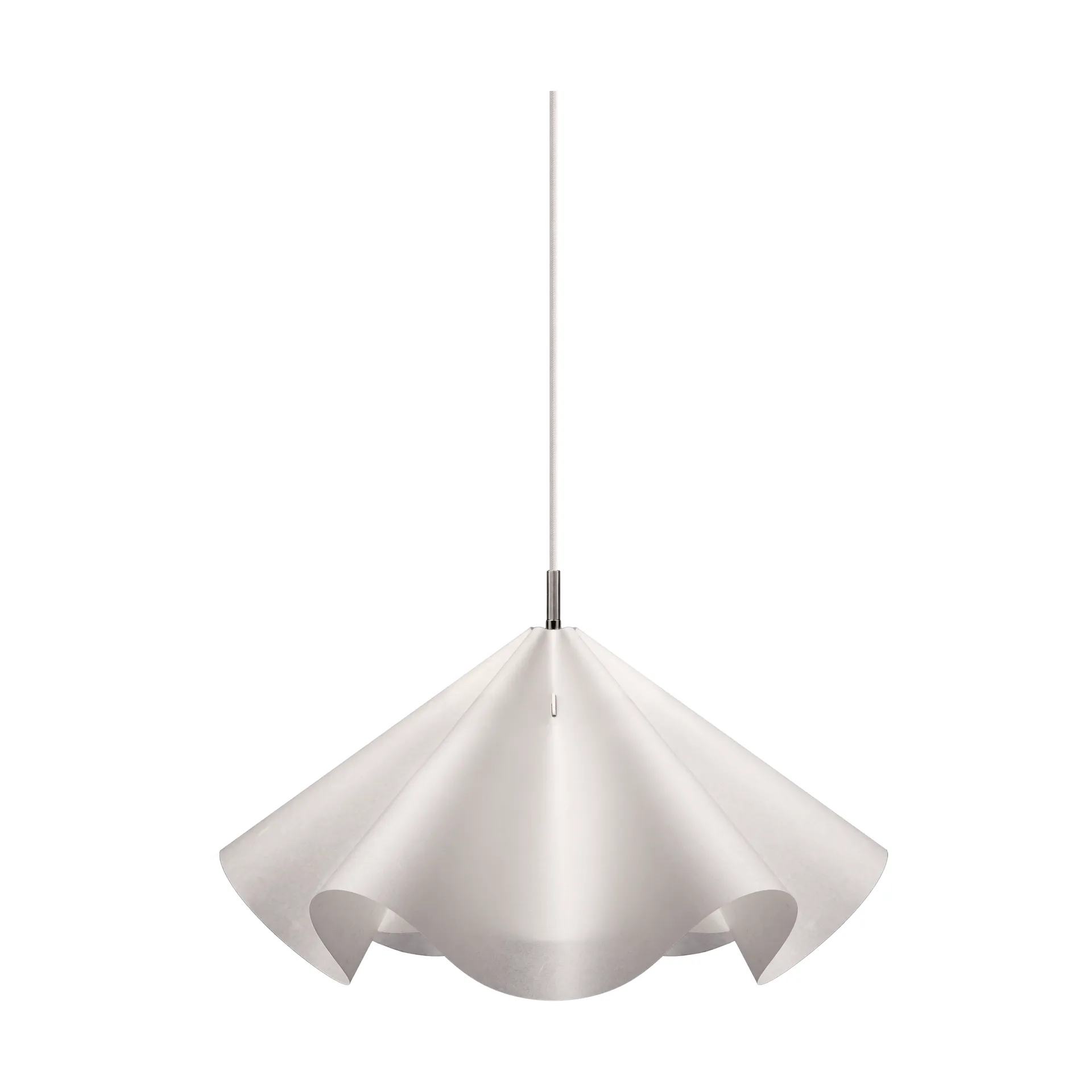 Sinuate ペンダントランプ, White-stainless steel, medium Ø60x30 cm MOEBE | ムーベ