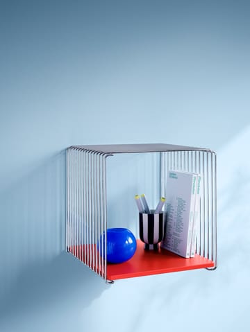 パントンワイヤー シングル シェルフ 34,8x34,8x25,7 cm - Chrome - Montana