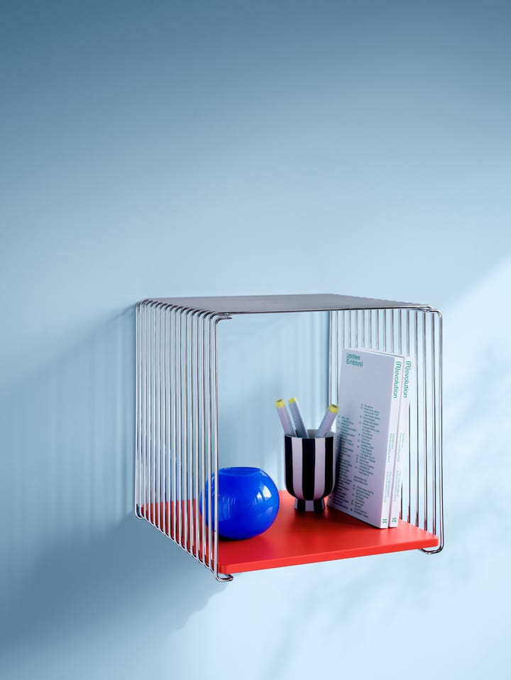 パントンワイヤー シングル シェルフ 34,8x34,8x25,7 cm, Chrome Montana