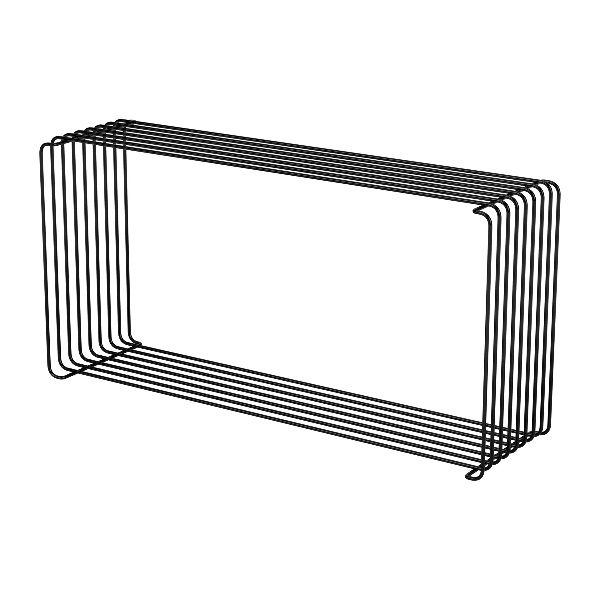 パントンワイヤー エクステンド シェルフ 34.8x70x18.8 cm, Black Montana