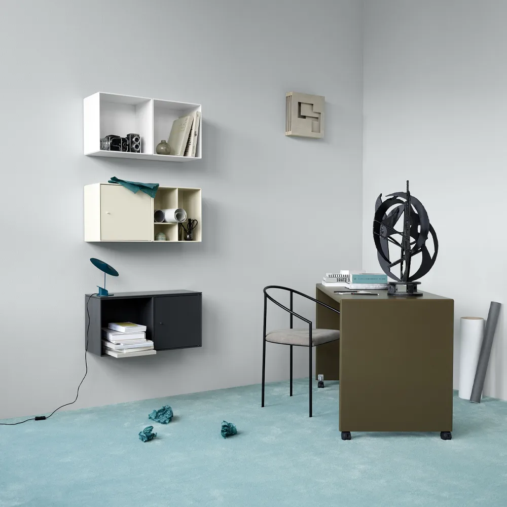 Montana Mini 1103 モジュールシェルフ, New white 101. with door Montana