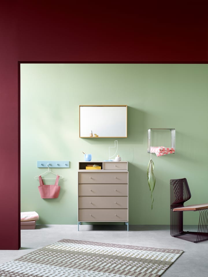 Shelfie カラーフレームミラー 46.8x69.6 cm, Cumin Montana