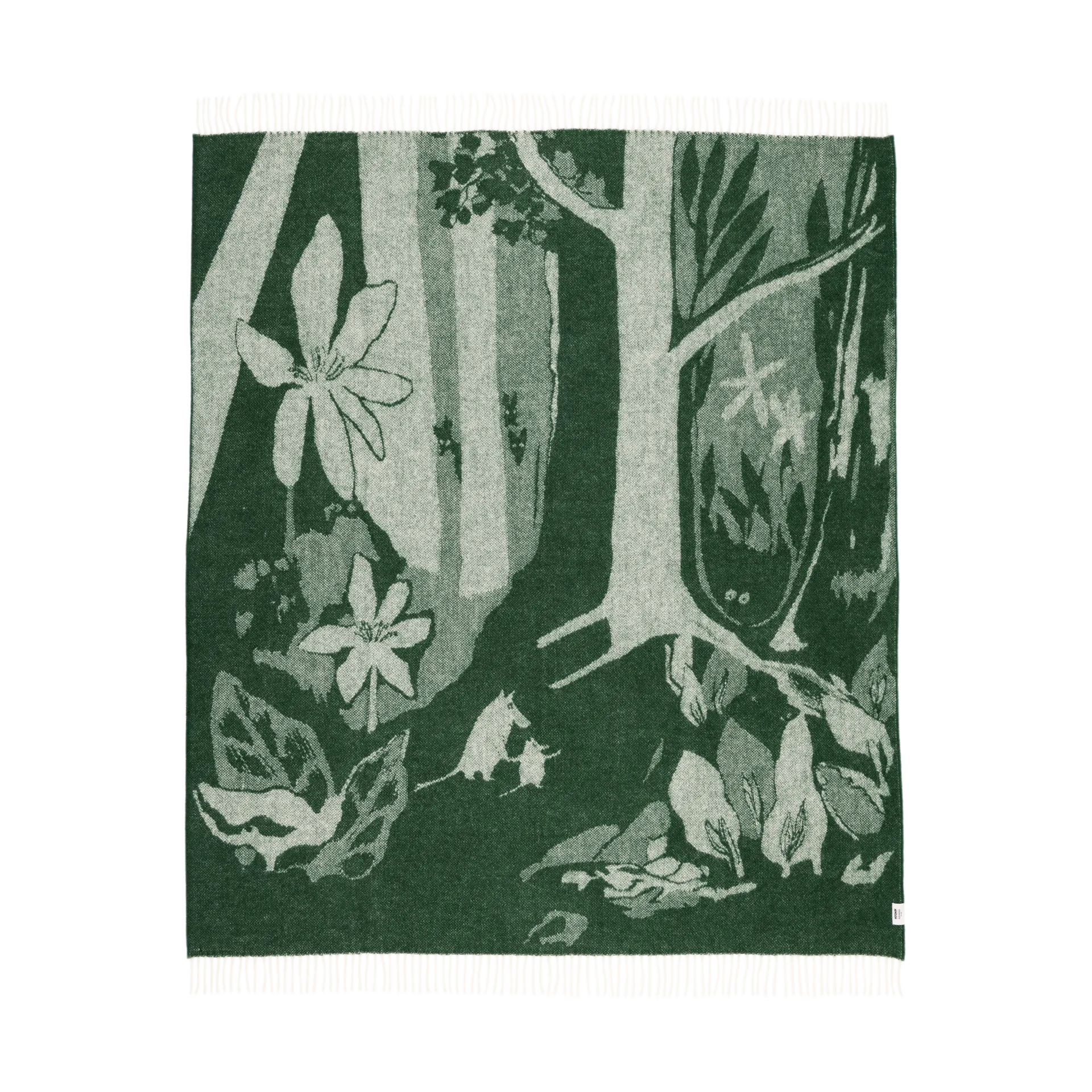 ムーミン ウールスロー 130x170 cm, Green Moomin Arabia