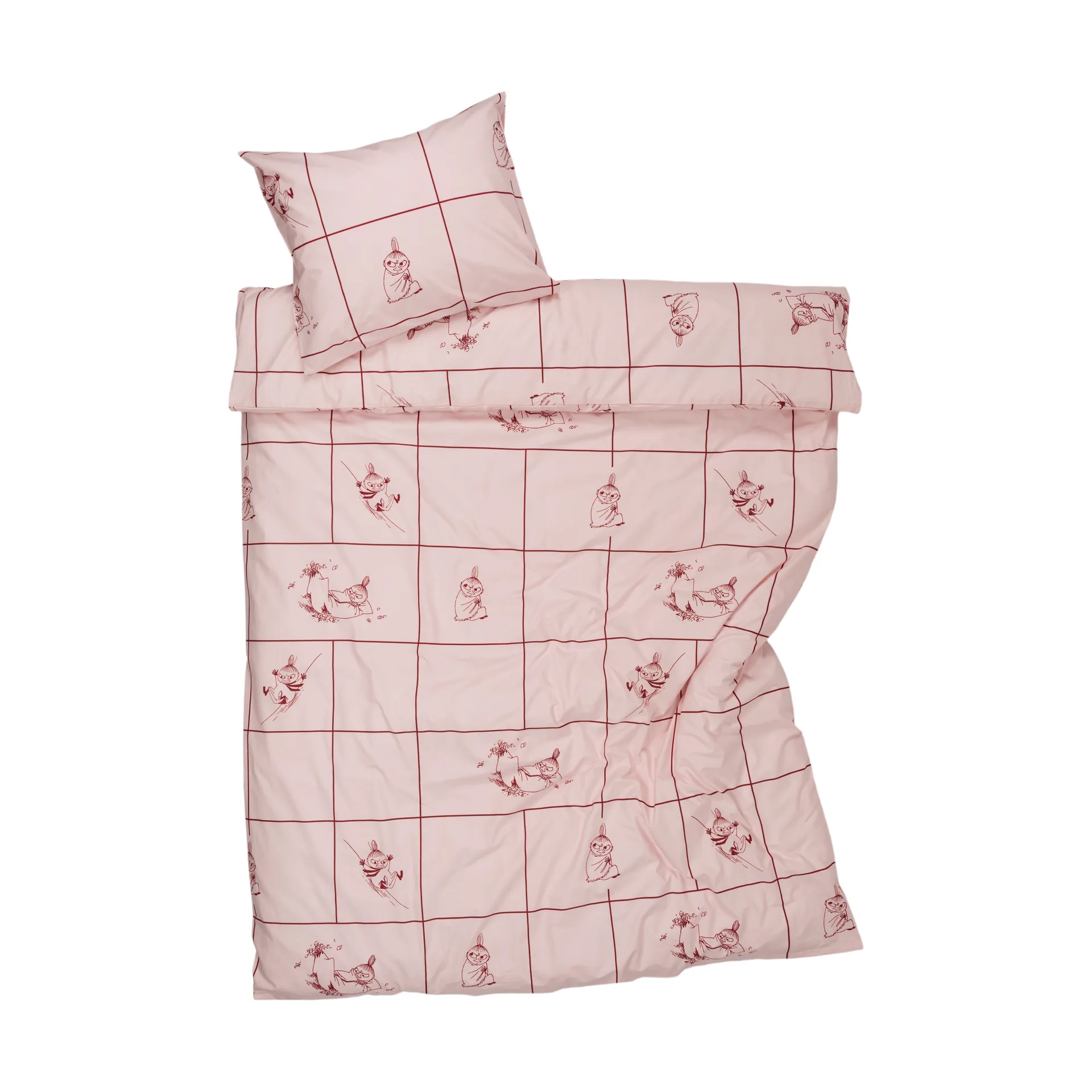 ムーミン 寝具セット 150x210 cm, Little My Checkered Moomin Arabia