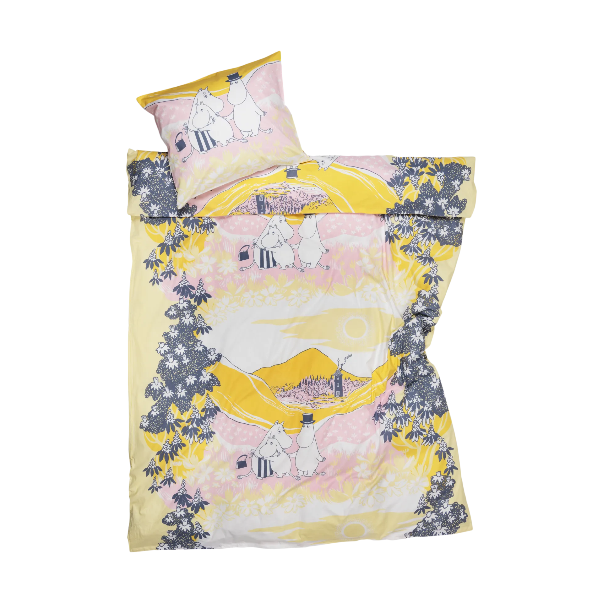ファミリータイム ムーミン ベッドカバーセット, 150x210 cm Moomin Arabia