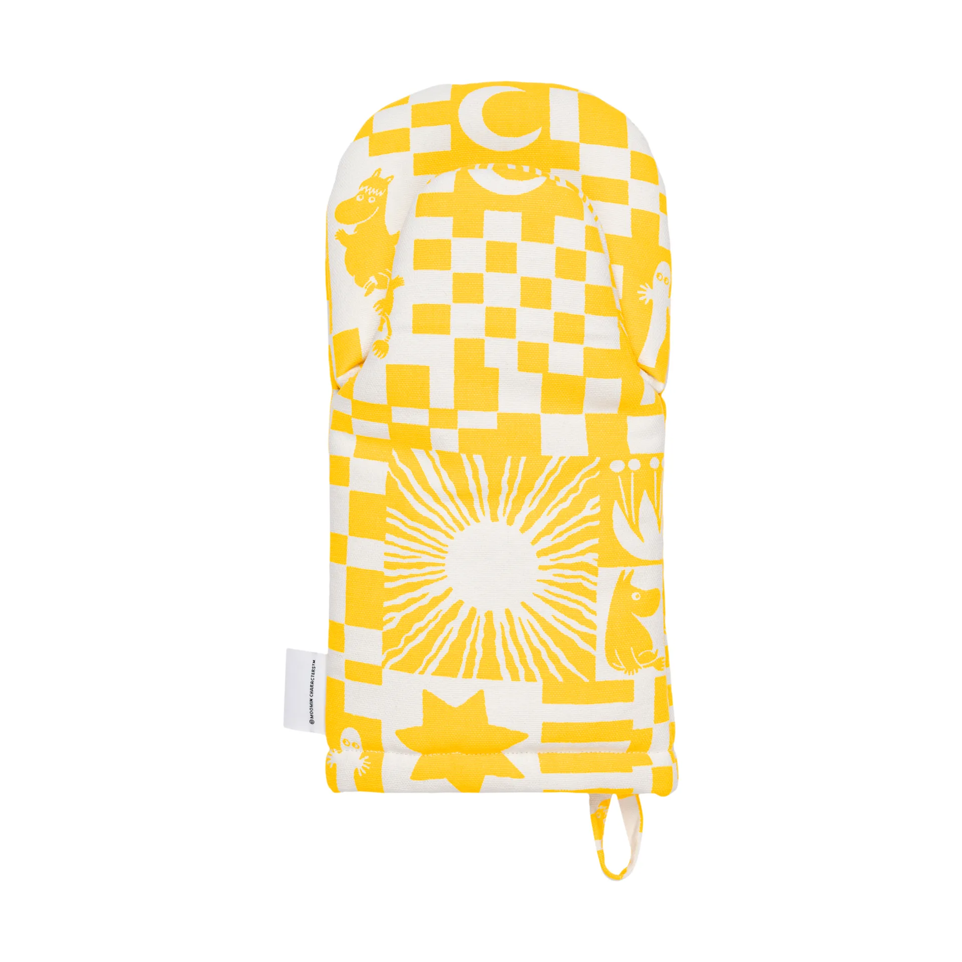 パーティー ムーミン オーブンミット 15x34 cm, Yellow Moomin Arabia