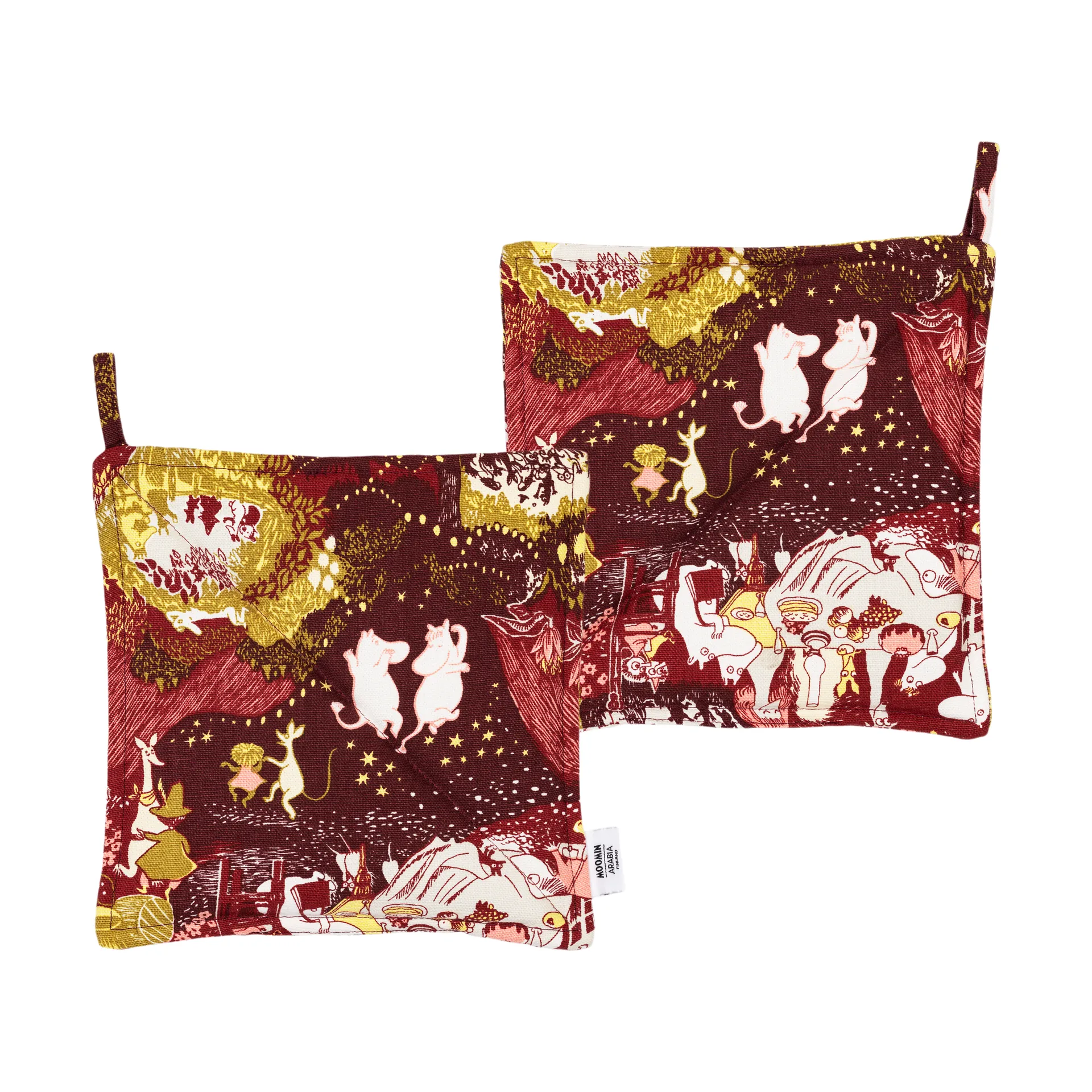 フェスティブ モーメント ムーミン 鍋掴み 2枚セット, 22x22 cm Moomin Arabia